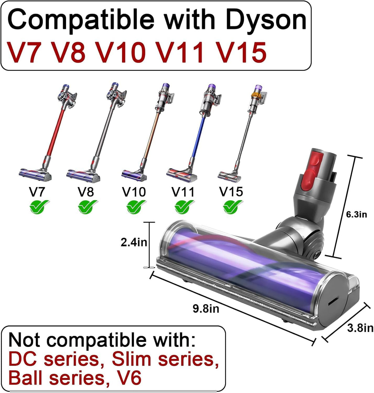 Bolan-Tech 50W motor power enhances suction.