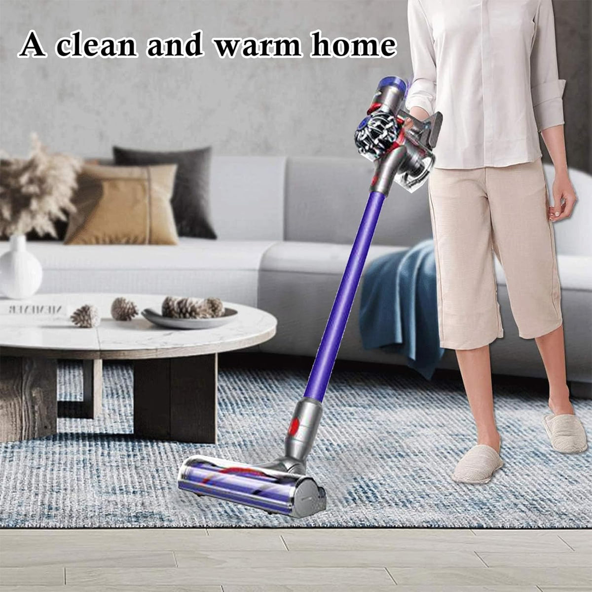 Bolan-Tech hardwood-floor cleaning focus captures dust and hair.