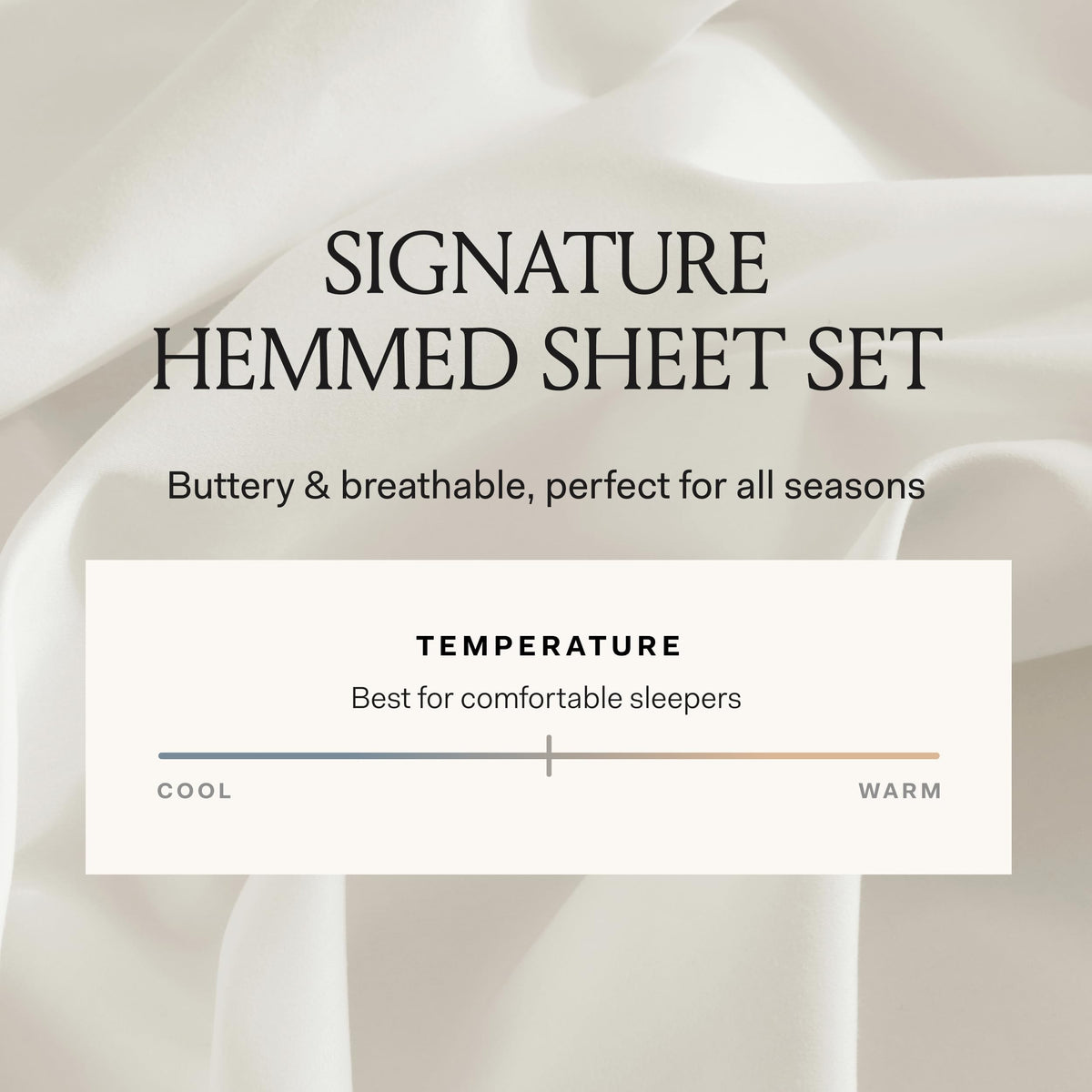 BOLL & BRANCH Signature Hemmed Sheet Set king pillowcases; elegant six-inch hems for a refined look.
