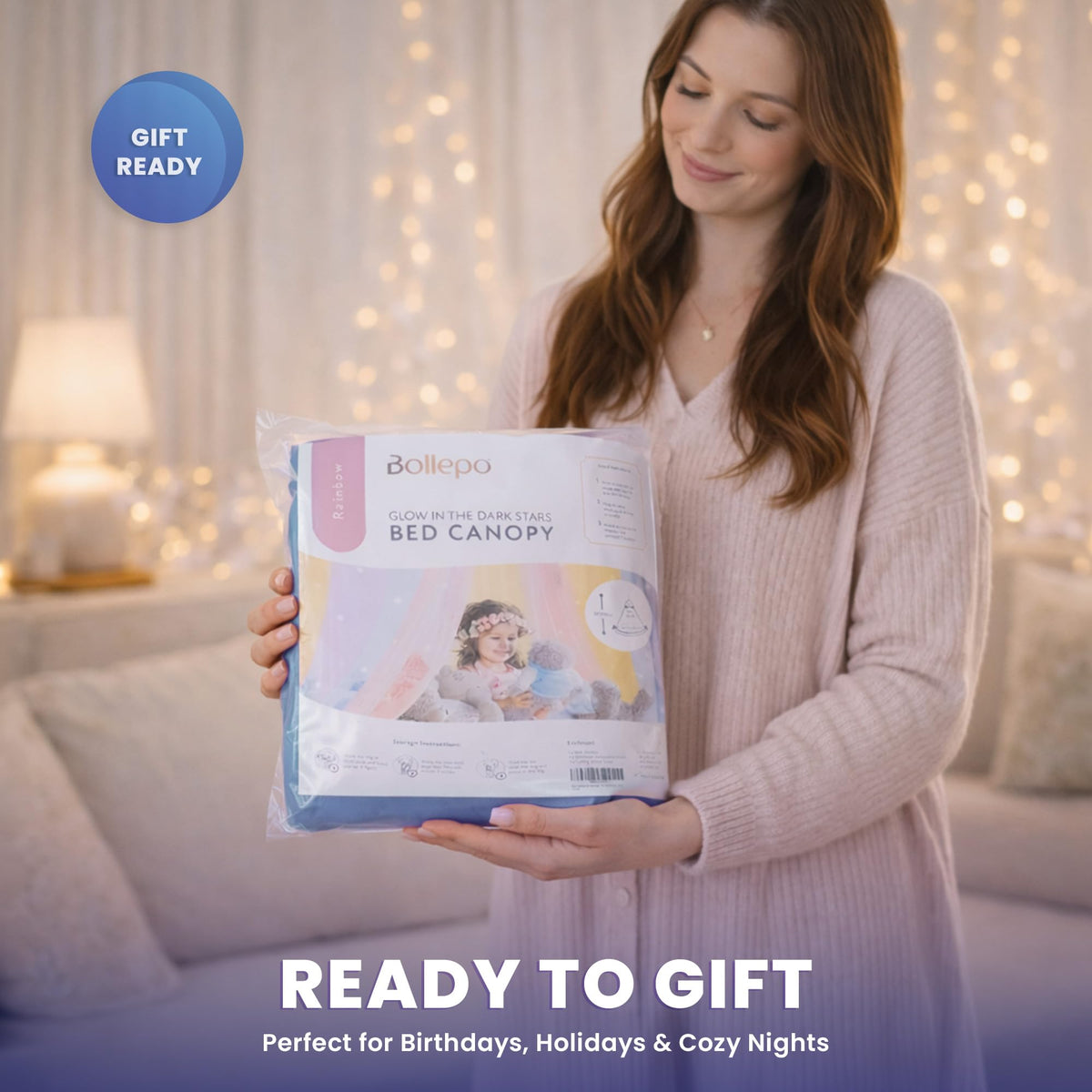 Bollepo stars glow in the dark for a calming bedtime ambiance