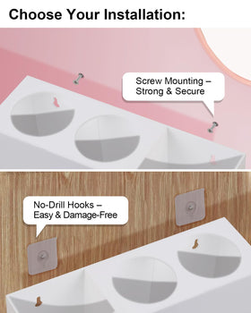 Bollmisde acrylic vanity organizer complements any counter setup.
