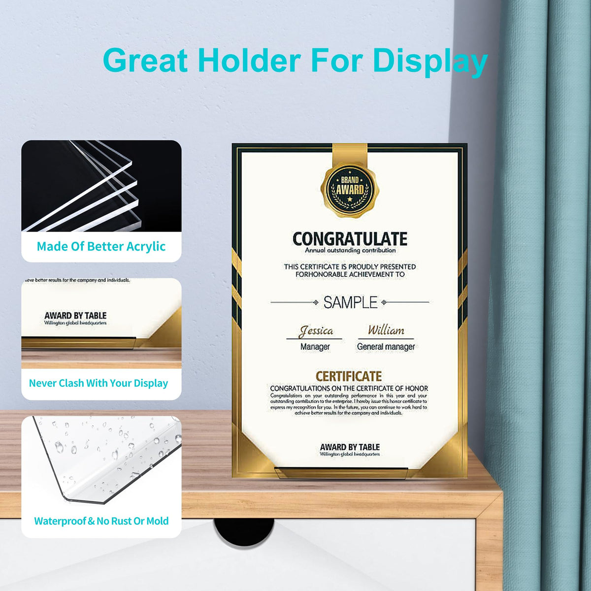 Boloyo 6-inch acrylic stand ideal for artworks and memorabilia