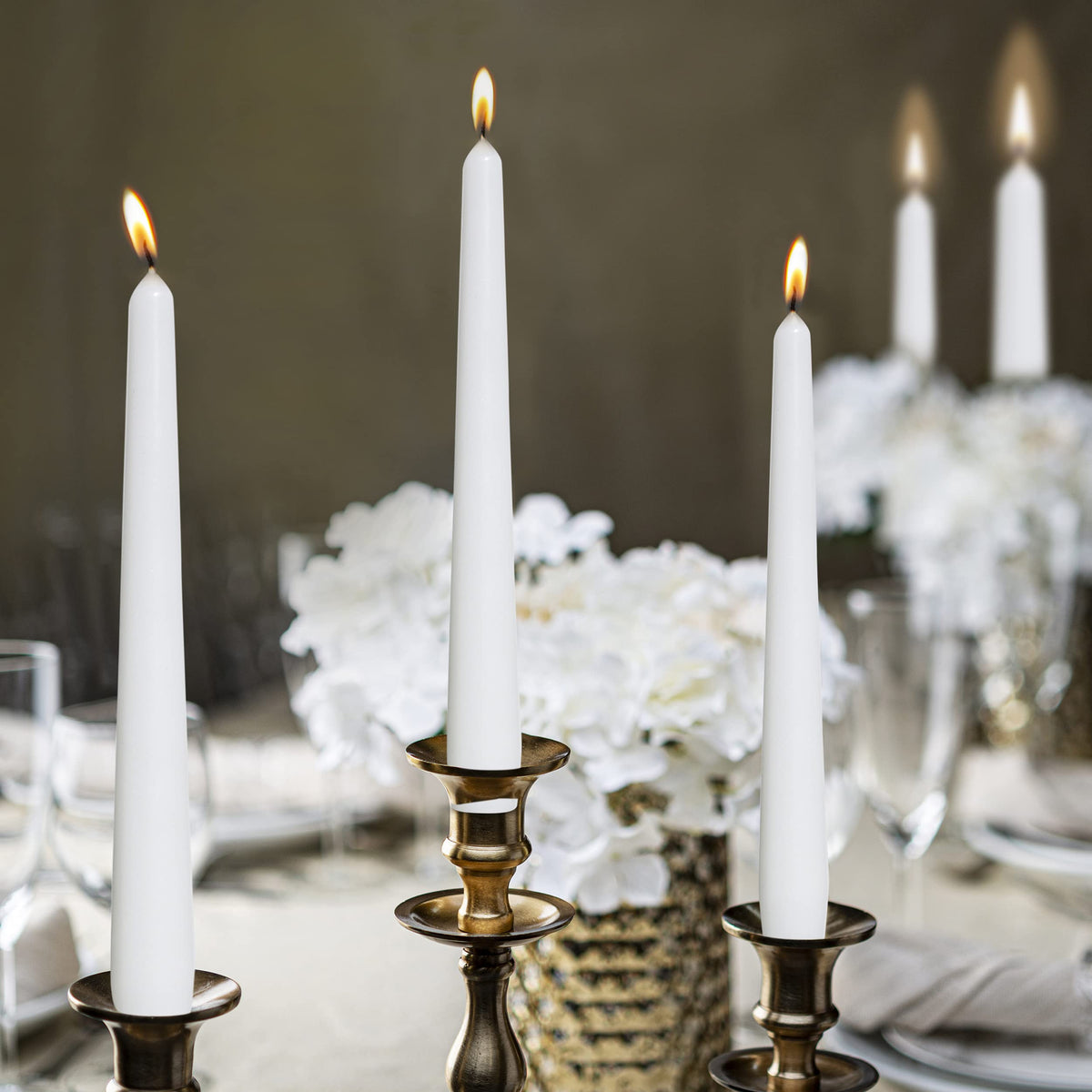 BOLSIUS 10-inch candles create cozy ambiance for dinners and celebrations.