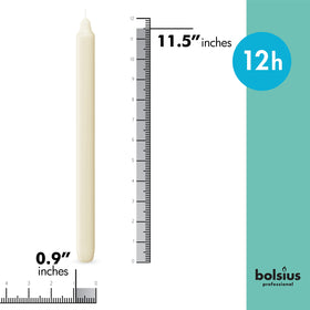 Bolsius Ivory Candles 50-count pack for bulk value and consistent flame.