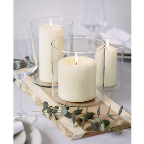 Bolsius Ivory Pillar Candle 2x3 smokeless burn for clear air during gatherings