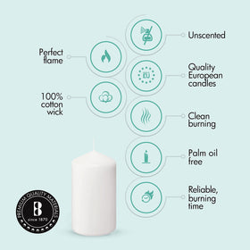 Bolsius long-burn candles deliver up to 20 hours.