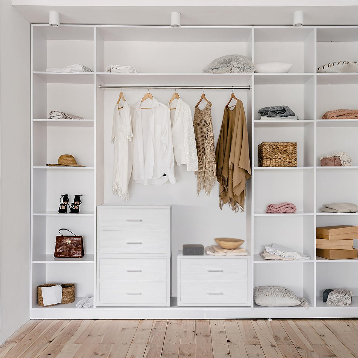 BOLUO two-drawer fabric dresser for easy access and storage