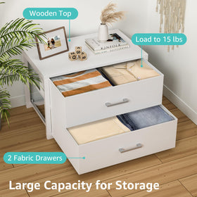 BOLUO dresser in a bedroom setup used as a nightstand