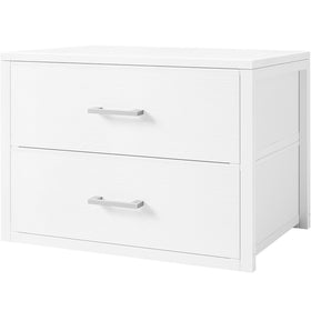 BOLUO stackable drawers in white top view for compact closet organization