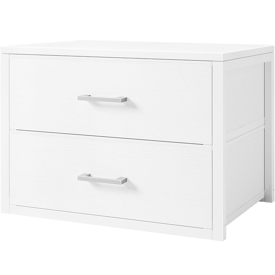 BOLUO stackable drawers in white top view for compact closet organization