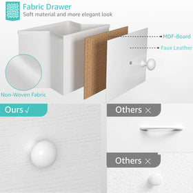 Top surface supports up to 35 pounds on the BOLUO nightstand.