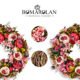 Outdoor-friendly BOMAROLAN wreath for porch display