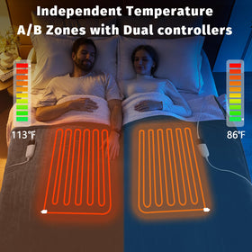 BOMOVA blanket shows dual-control panel for separate warmth