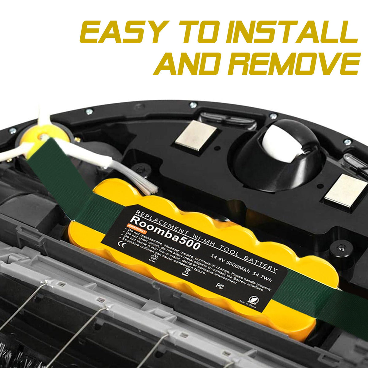 Bonacell Roomba battery runtime test showing longer power