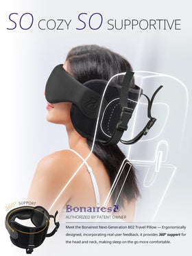 Bonairest B02 upgraded 3D eye mask blocking light for rest