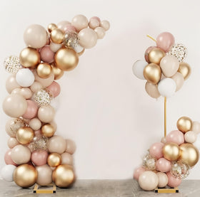 Bonastella balloon arch stand set for easy assembly and elegant wedding backdrop