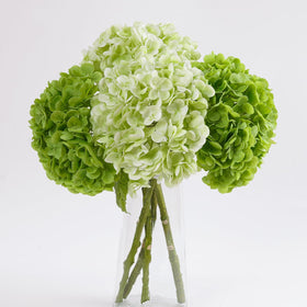 BonBloom's hydrangea artificial flowers, 4pcs pack for durable, maintenance-free decor.