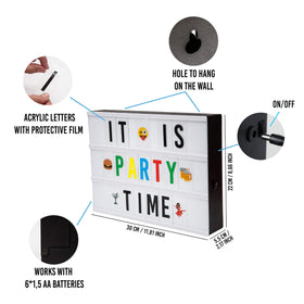 BONNYCO cinema light box powered by USB or batteries for flexible use