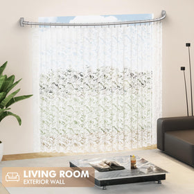 Bonpally curved rod suits bathrooms, stalls, and changing spaces with style.