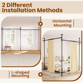 Bonpally horizontal or L-shaped configuration adapts to wide rooms or corners.