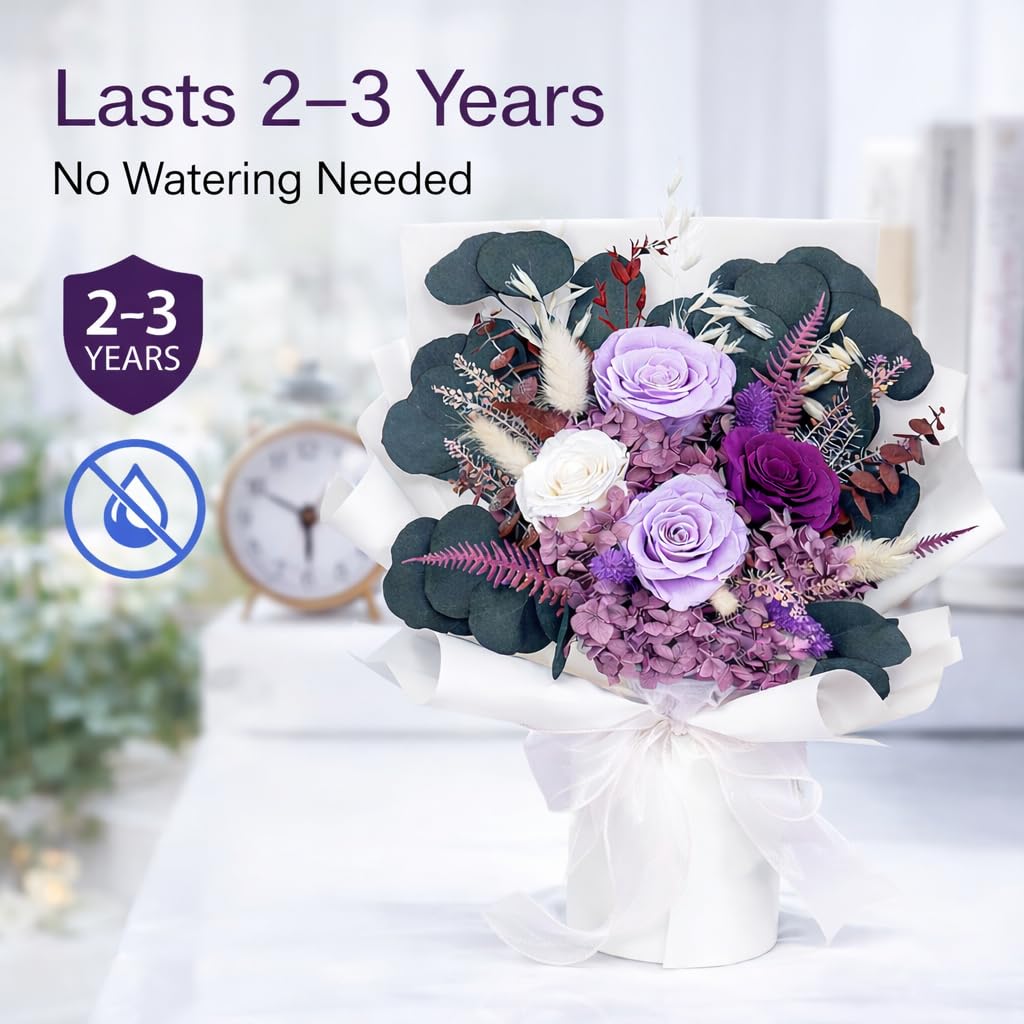 Bonsion Mother’s Day preserved bouquet highlights a romantic, low-maintenance gift.