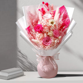 Bonsion preserved flowers in a vase display effortless beauty and longevity