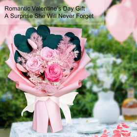 Bonsion preserved flowers gift for her with durable, vibrant blooms