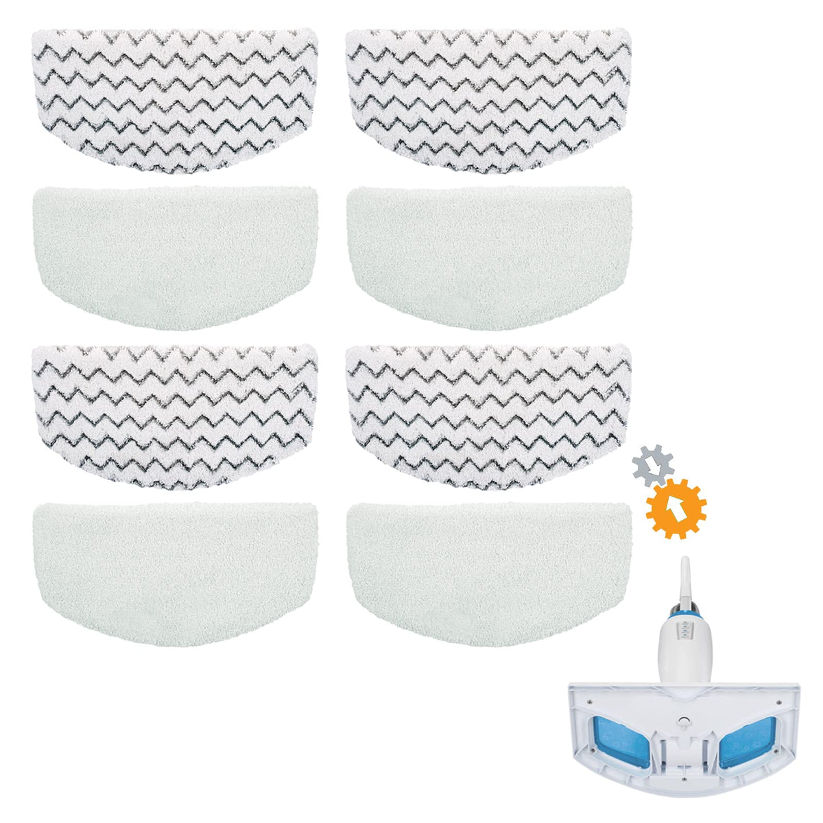 Bonus Life steam mop pads soft microfiber for everyday cleaning on hardwood and tile.