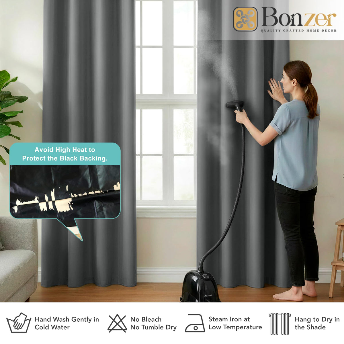 BONZER four-panel set ideal for bedrooms, living rooms, and nurseries.