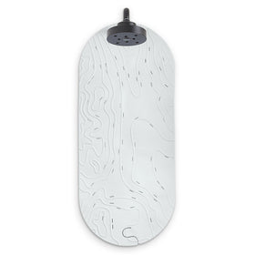 Boon Griffle mat with hanging hook folded for compact storage