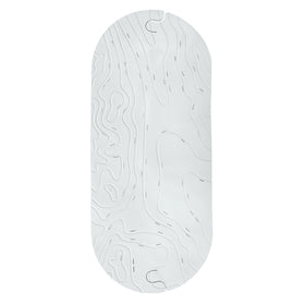 Boon Griffle textured non-slip bath mat close-up showing grip on smooth tub surface