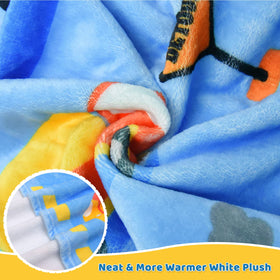 BOOPBEEP soft microfiber blanket lightweight for travel and naps