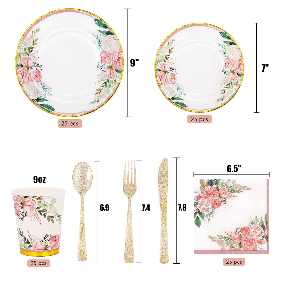 Boosolo floral spoons add handy cutlery for quick celebrations.