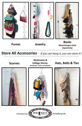 Boottique closet rod compatibility fits standard closet setups.