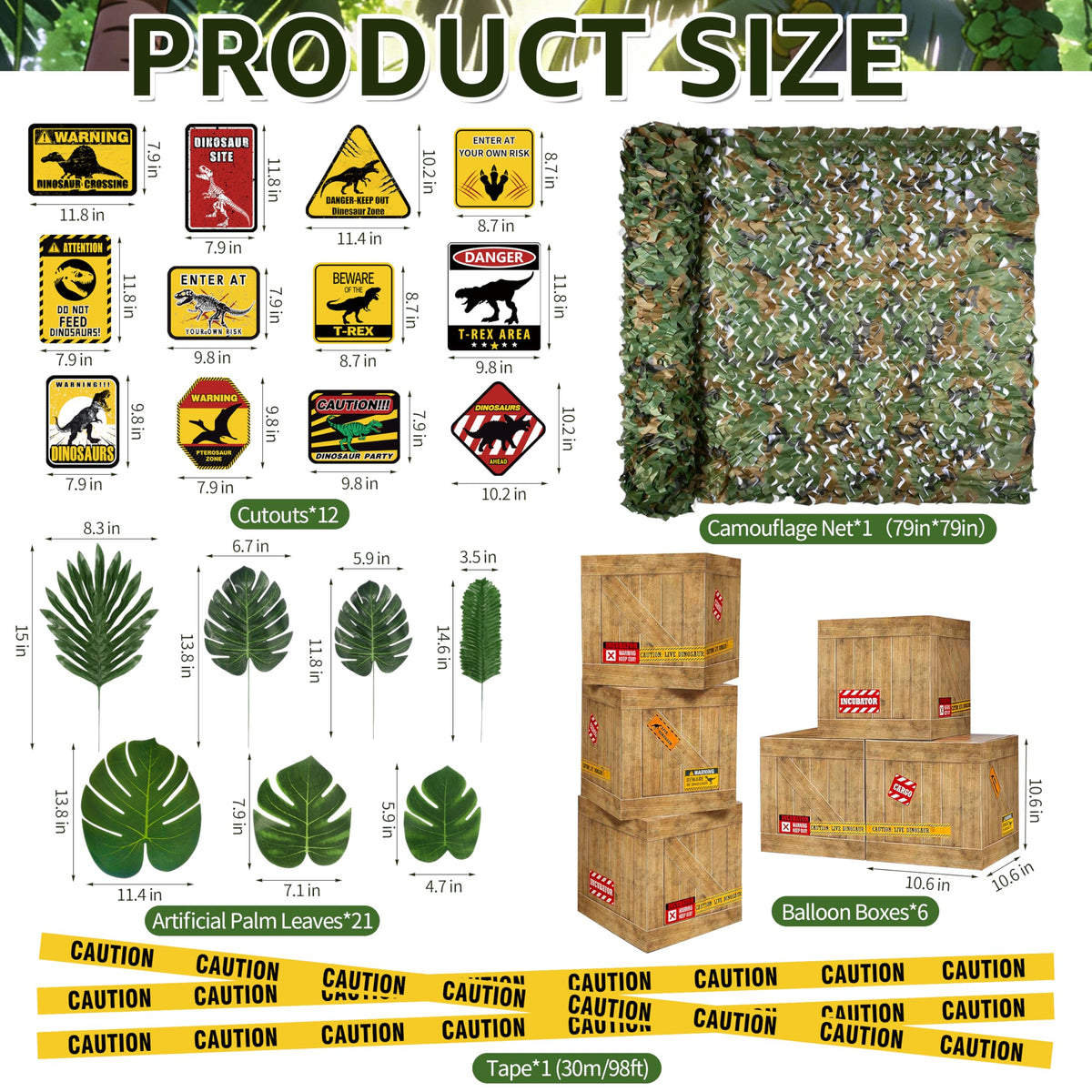 BORAMDO dinosaur theme boxes show quick-assembly design for effortless setup.
