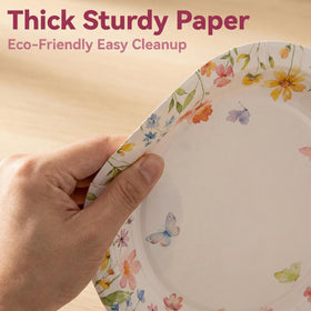 BORAMDO wildflower napkins offer soft, tear-resistant support for celebrations.