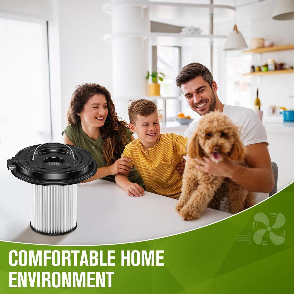 Borgodf easy-install CleanView filter ensures quick, mess-free changes