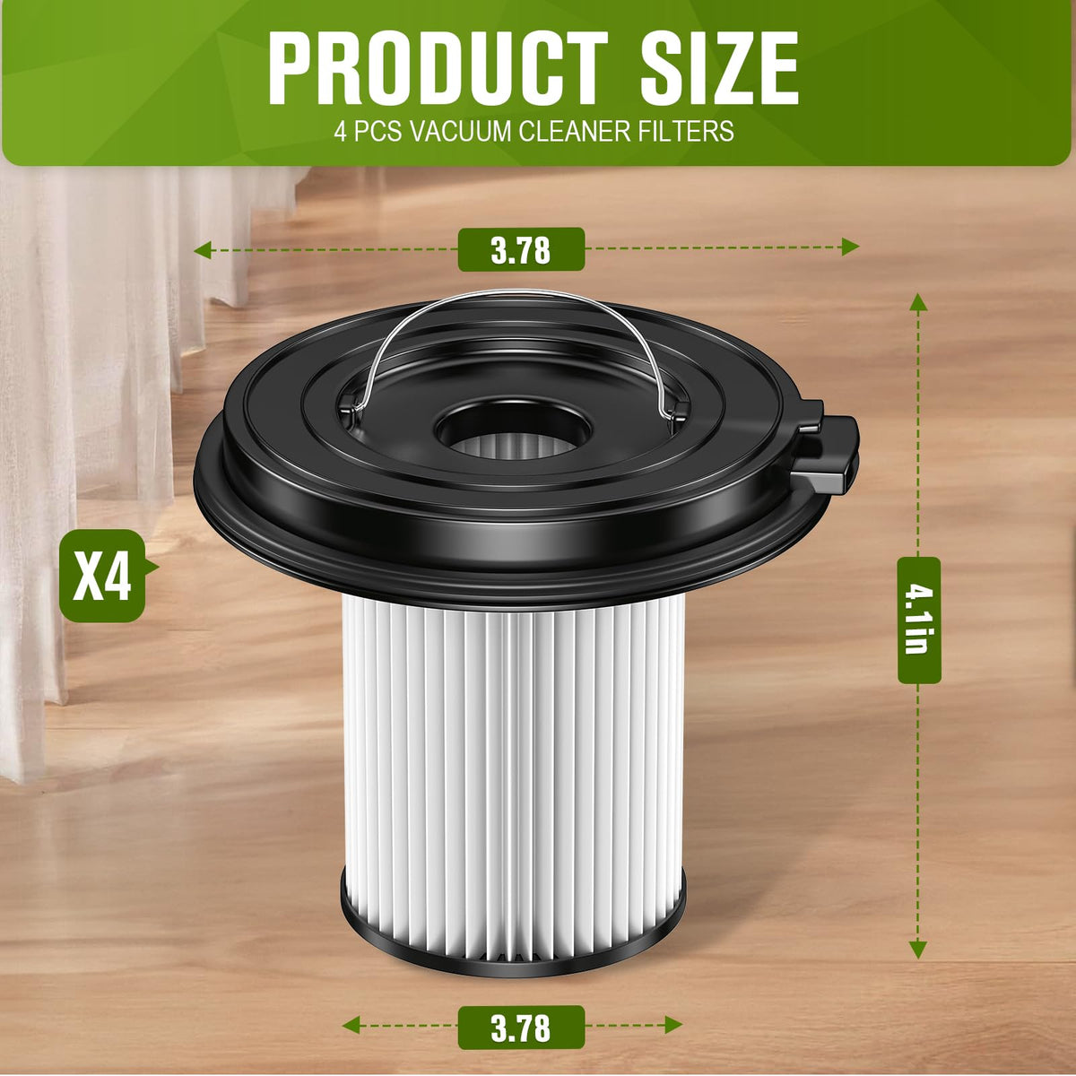 Borgodf washable reusable filter 3797V for economical, easy maintenance