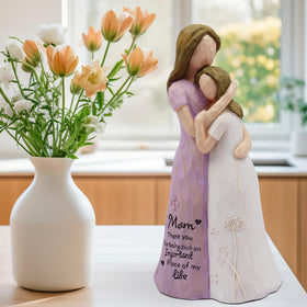 BORLESTA statue with engraved quote for Mom, ideal for Mother's Day display