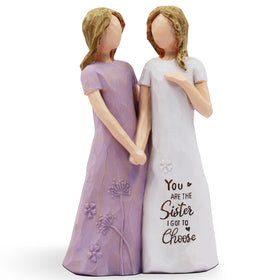 BORLESTA friend figurine in purple dress, a charming keepsake for friendship