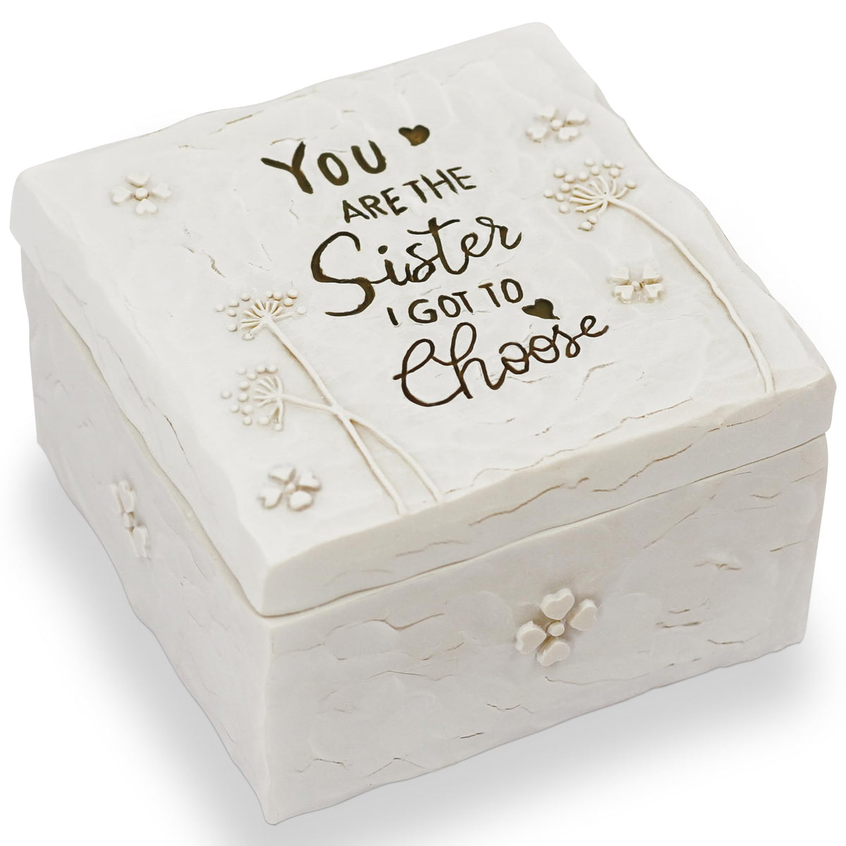 BORLESTA hand-painted keepsake box with engraved lid for a thoughtful gift