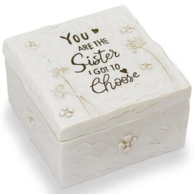 BORLESTA hand-painted keepsake box with engraved lid for a thoughtful gift