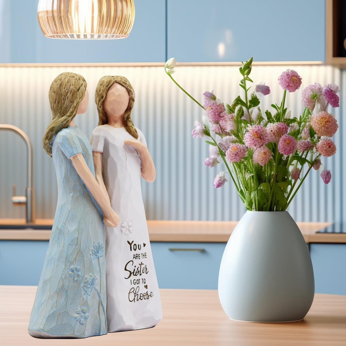 BORLESTA cream dress figurine complements shelves with a heartfelt gift vibe.