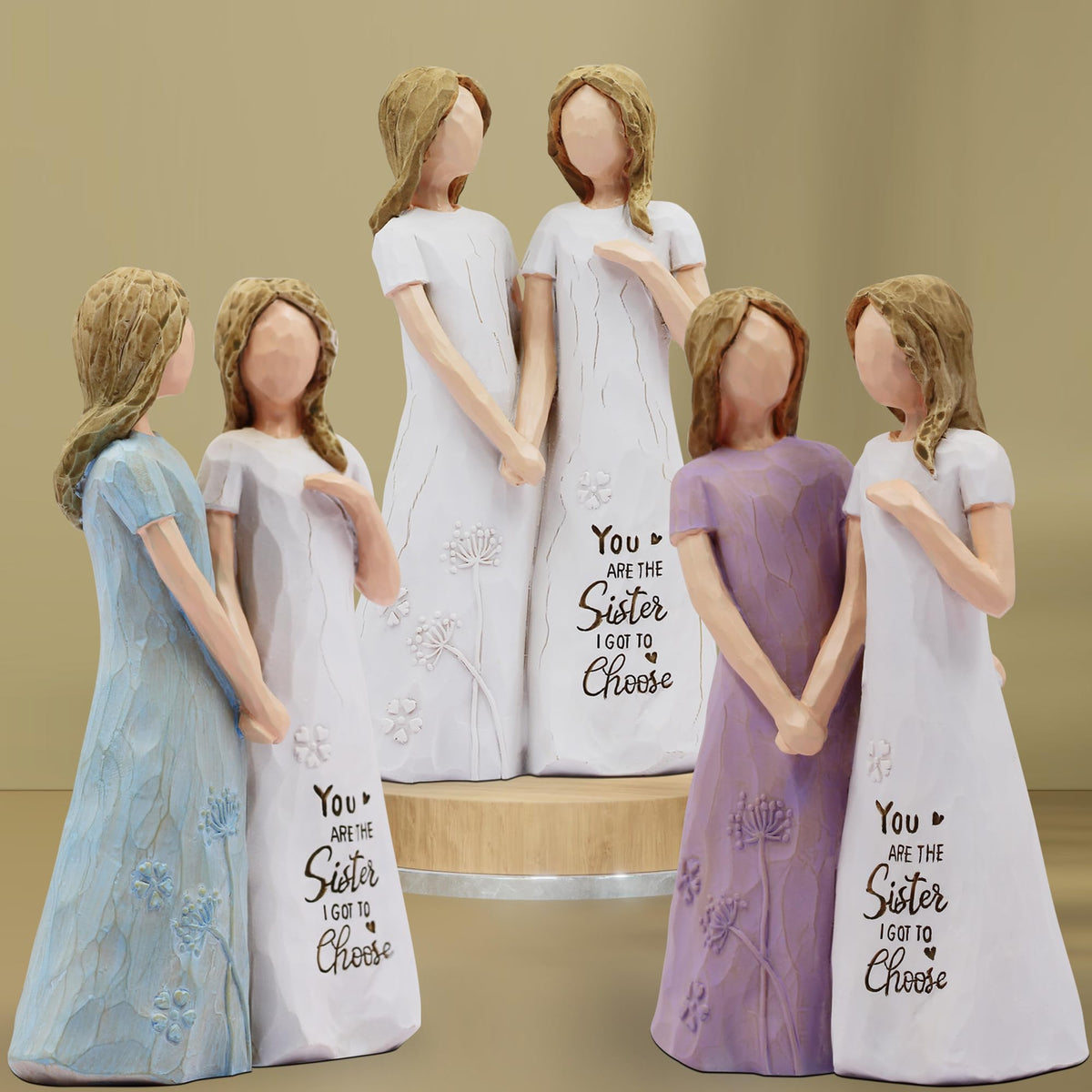 BORLESTA friendship figurine adds warmth to home décor and daily reminders of friendship.