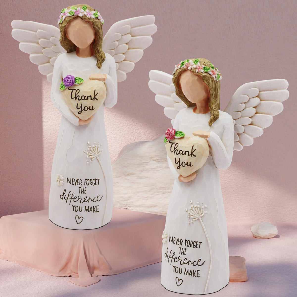 BORLESTA Thank You angel resin statue suitable for home decor display