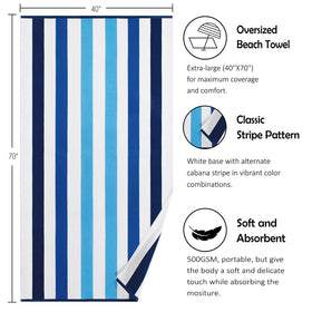 Bornbay absorbent sand-resistant towel, perfect for sunbathing and beach seating.