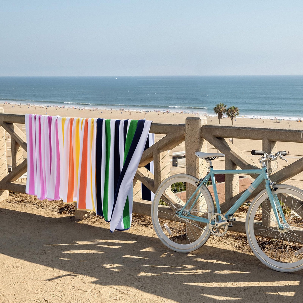 Bornbay beach chair towel keeps you comfortable at the water edge
