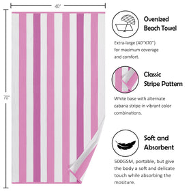Bornbay multipurpose towel serves beach, pool, or bath needs