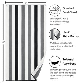 Bornbay travel-ready towel folded compactly fits bags for trips