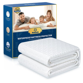 BOSANE premium waterproof king mattress protector with 3D air fabric for cooling comfort.